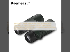 Kaemeasu C Modèle Couleur verte 10x42 HD Binoculaire imperméable à l'eau pour adultes, Binoculaire pour observation des oiseaux et randonnée, Optique avec prisme BAK4, Corps en alliage de magnésium antichoc, Vision claire et claire