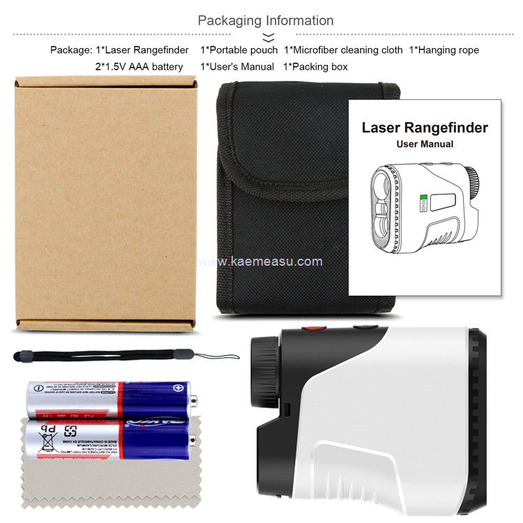 Kaemeasu OEM ODM Chasse Tir Finder de portée Pente commutateur Téléscope étanche à l'eau Golf Rangeinder D1000
