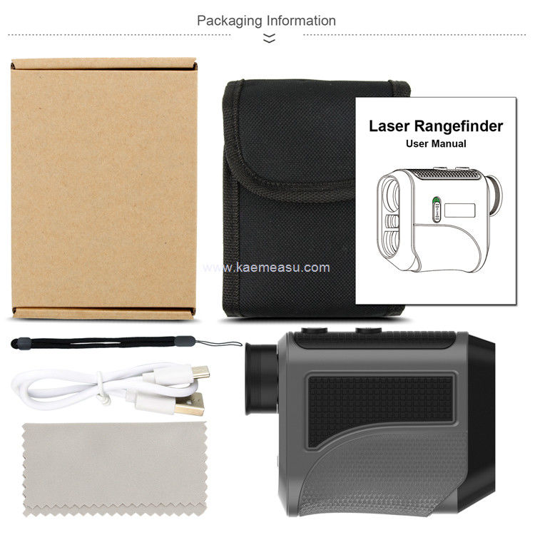 Kaemeasu USB Chargeur de golf Téléscope optique de haute précision affichage LCD Téléscope laser F1000