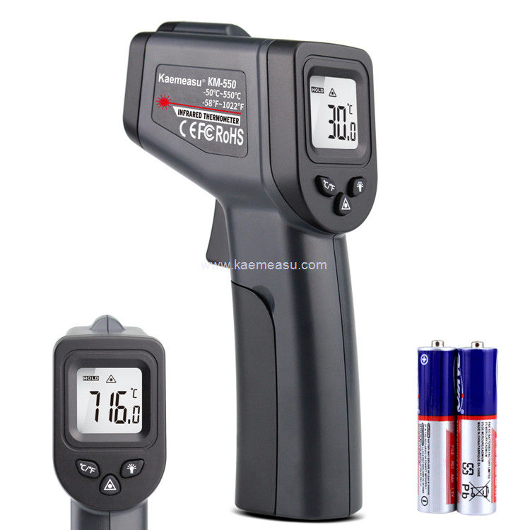 Kaemeasu 550°C pistolet thermo température haute précision infrarouge pour l' huile / glace / melting pot / barbecue