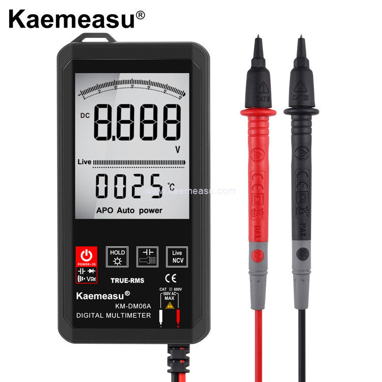 Kaemeasu 06A DC AC compteur de tension mini poche multimètre 2 pcs alimenté par batterie AAA