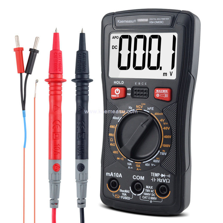 Kaemeasu 09C Mesure de tension de courant NCV Multimètre numérique intelligent OEM ODM
