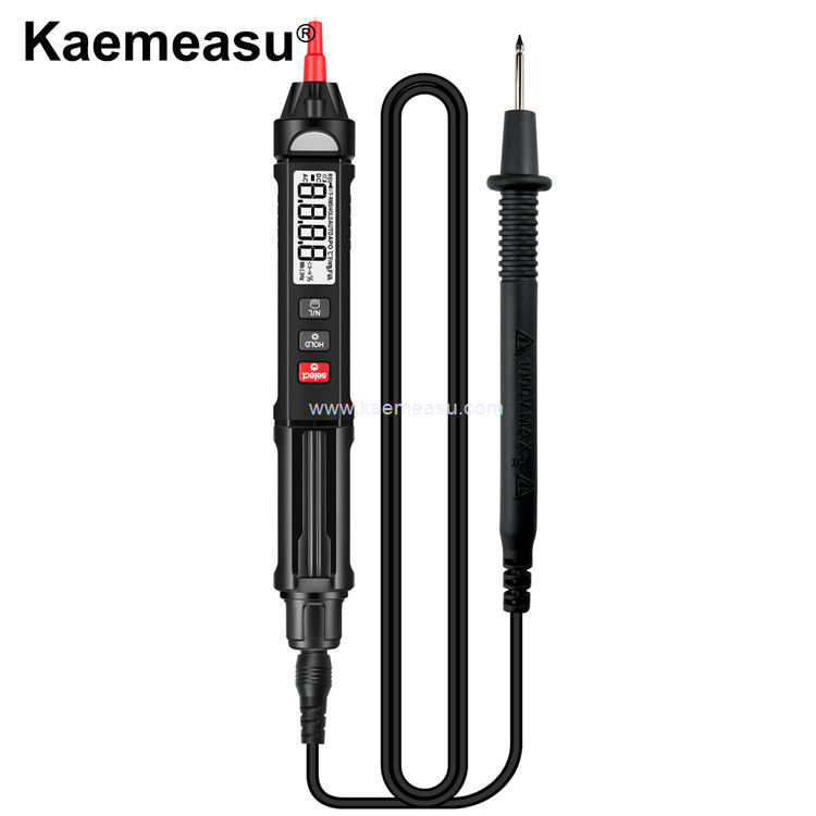 Kaemeasu 07A Affichage LCD Multimètre Type stylo Teste de tension Anti-brûlure