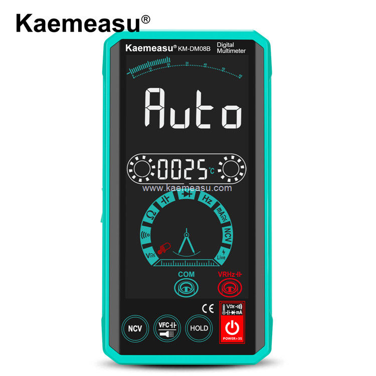 Kaemeasu 08D contrôleur vocal Testeur multimètre électricien Voltmètre NCV Ture RMS Testeur de tension