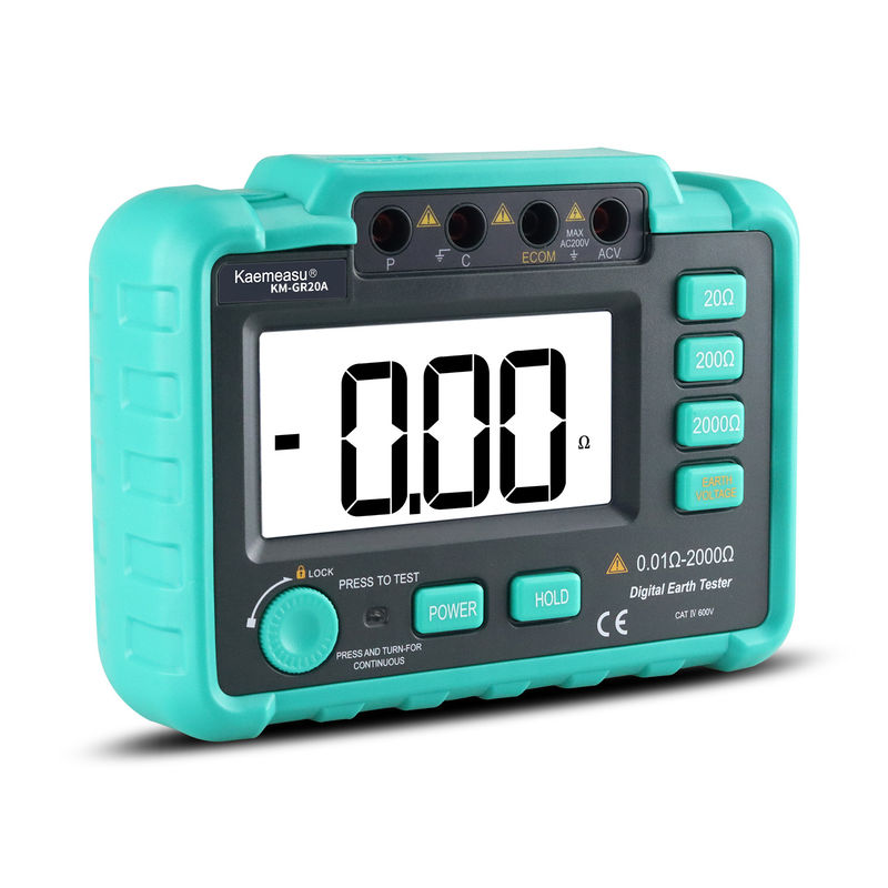 Kaemesau AC 200V Testeur de résistance à la mise à la terre Megohmmmètre Testeur de résistance du circuit de mesure Testeur de résistance à la terre Testeur GR20A