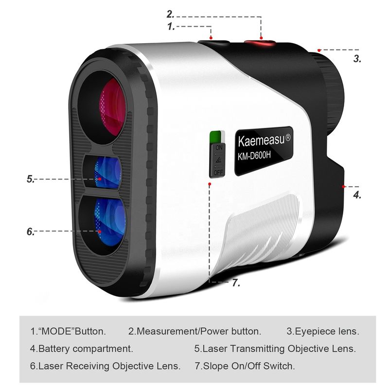 Téléscope à distance de plusieurs modes Pour la chasse télémètre laser Golf télémètre laser