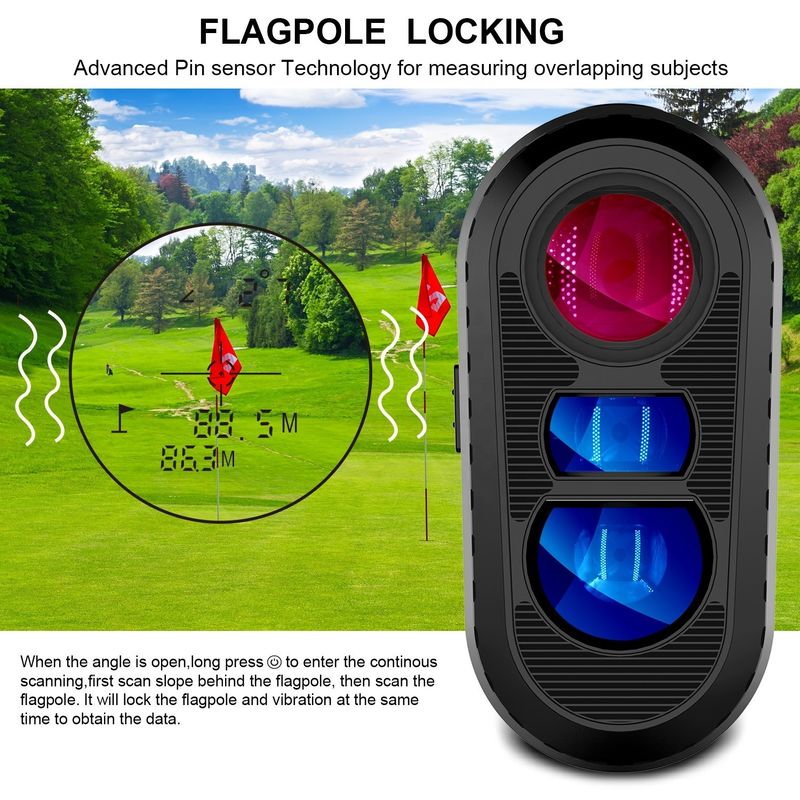 Téléscope OEM Sport en plein air Télémètre laser 450M-1000M Piste de pente Chasse Tir Golf Distance Mètre