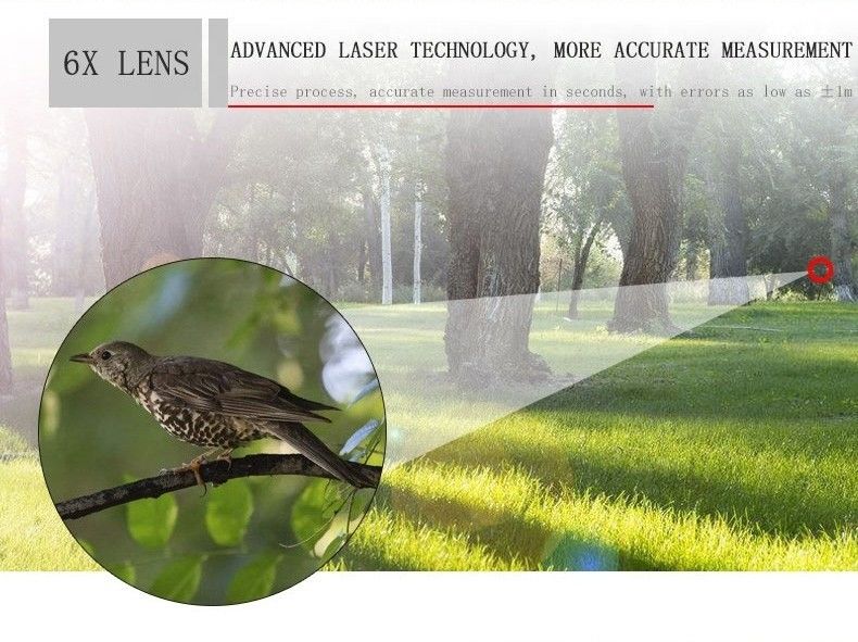 Chasse Télémètre extérieur Sport à distance laser Mètre télémètre laser Télémètre de golf Télémètre de diastymètre