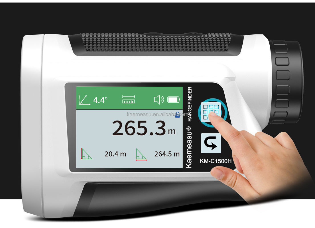 OEM 6x Rangefinder Laser Monté Rangefinder Golf Laser Rangefinder Batterie au lithium Type tactile rechargeable Écran couleur IP54