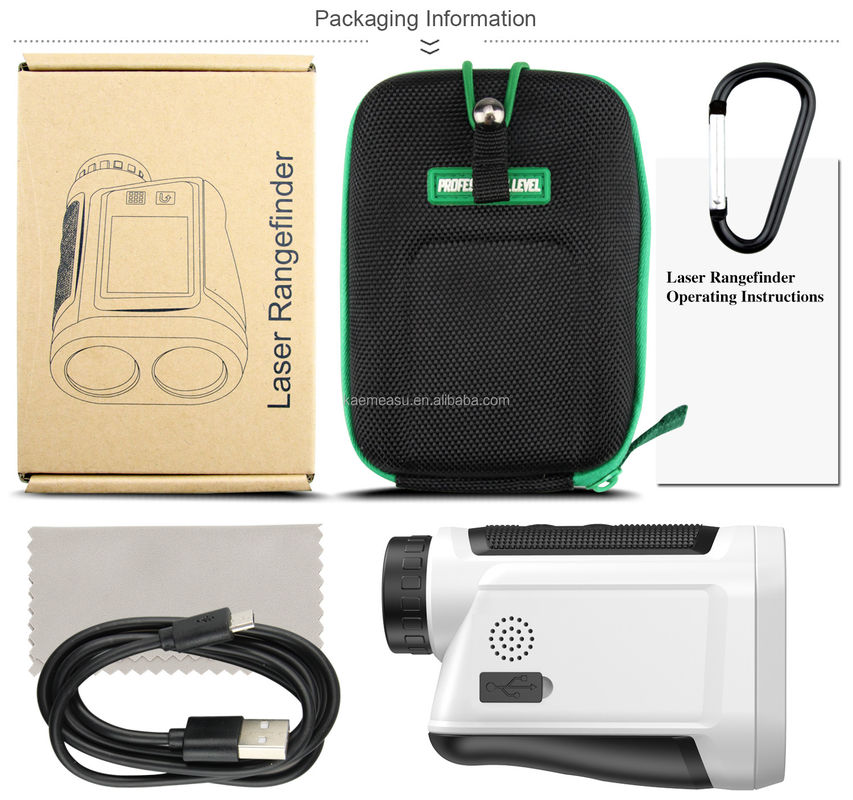 OEM 6x Rangefinder Laser Monté Rangefinder Golf Laser Rangefinder Batterie au lithium Type tactile rechargeable Écran couleur IP54