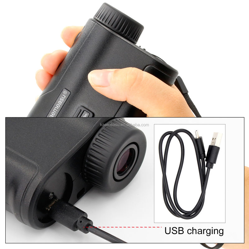 OEM de bonne qualité Télémètre laser rechargeable de 450 mètres Télémètre laser numérique de chasse/golf/sport/ingénieur