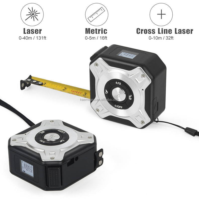 Tape de recharge USB multifonction mesureur de portée ligne électronique Instrument de mesure infrarouge OEM compteur de distance laser