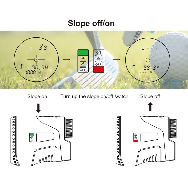 Télémètre à distance laser Télémètre à plusieurs modes Télémètres laser pour la chasse