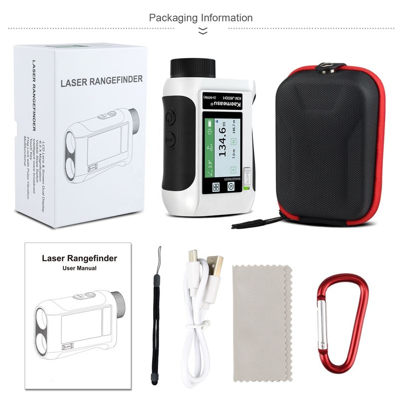 6.5X Magnification Golf Sport Laser Range Finder avec écran LCD amélioré et instruments optiques