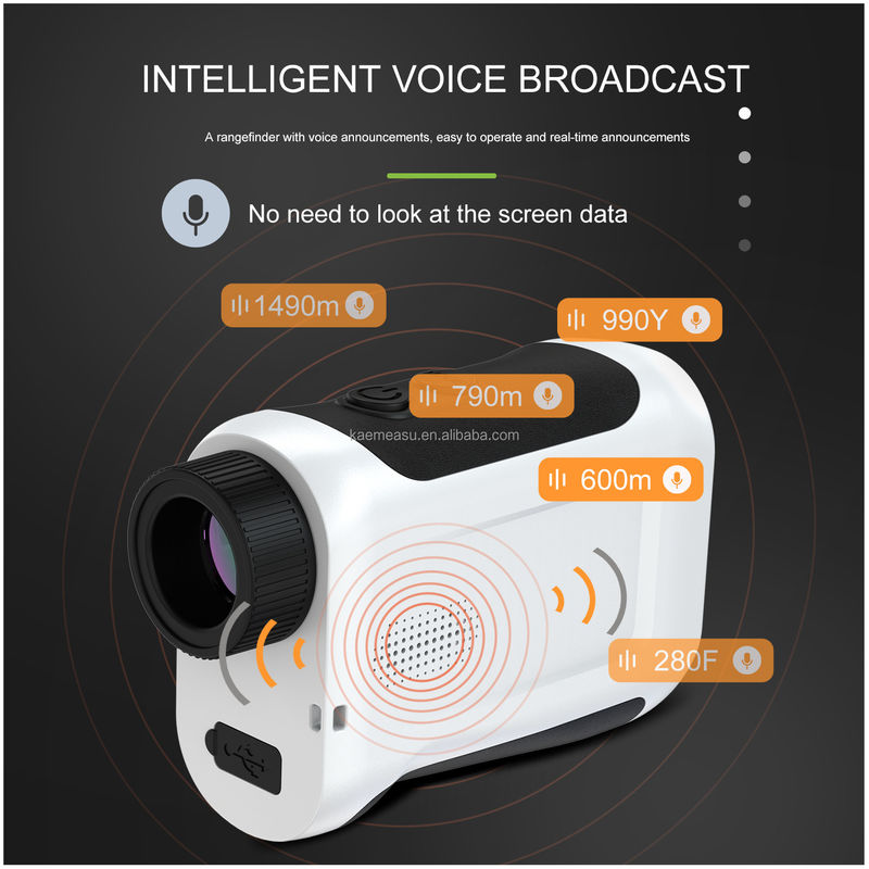 Téléscope à écran tactile intelligent Voix de golf Laser Téléscope