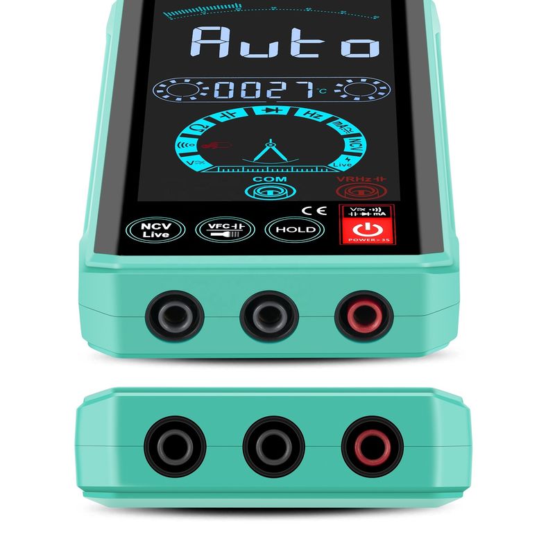 Multimètre automatique à voix intelligente affichage LCD couleur NCV ture rms multimètre intelligent multimètres numériques 1000V