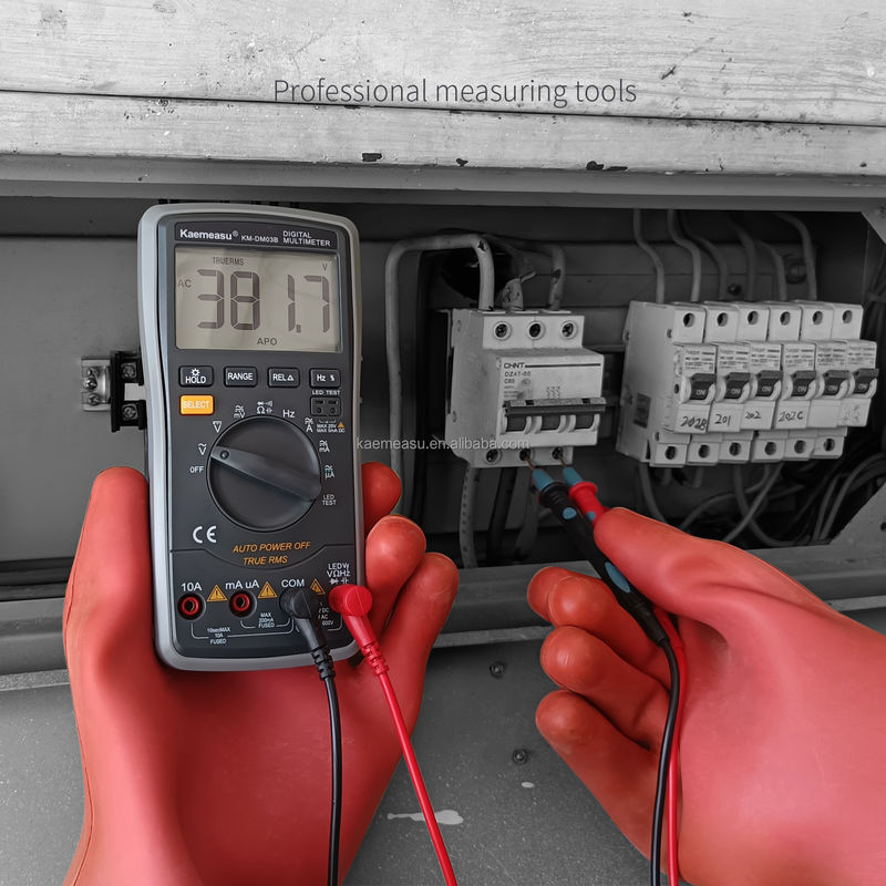 03B Multimètres numériques professionnels DC AC Voltage Résistance au courant Véritable RMS Épreuve de diode LED Automètre de portée universel