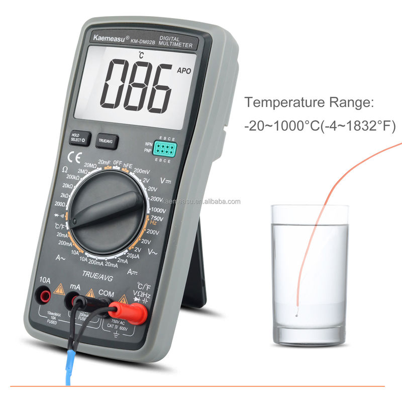 OEM ODM Multimètres électriques T-RMS Testeur de résistance à la tension, au courant et à la capacité Testeur de multimètre numérique intelligent