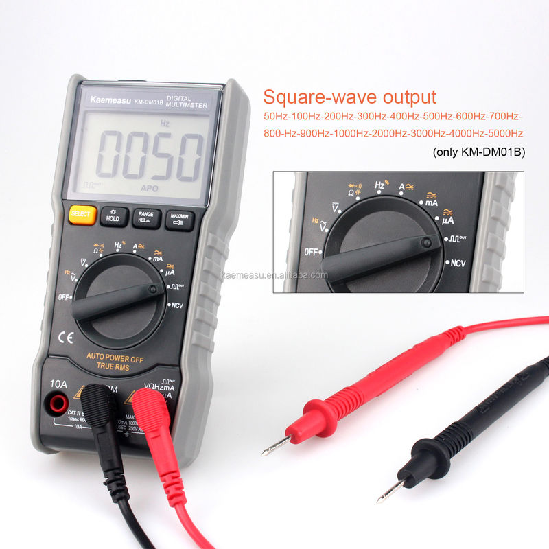 01B Multitesteur électrique Mesure de tension et de courant Multimètre industriel Mini portable Multimètres numériques intelligents pour voiture