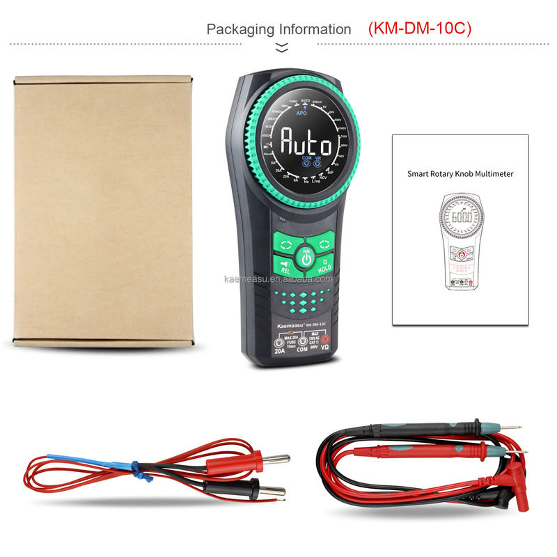 Automètre de portée de tension NCV TRMS Diode test de résistance au courant Testeur de pinceau Mètre multimètre multimètre numérique intelligent