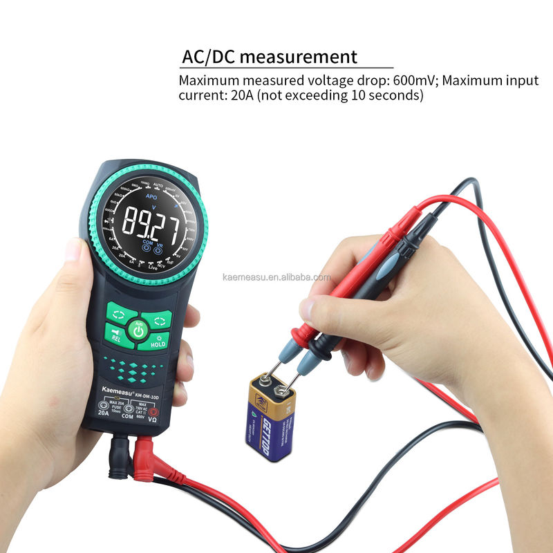 Automètre de portée de tension NCV TRMS Diode test de résistance au courant Testeur de pinceau Mètre multimètre multimètre numérique intelligent