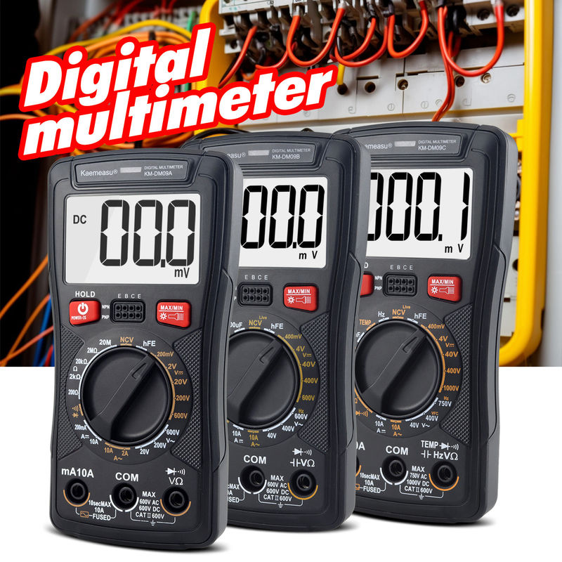 Multimètre de tension de courant personnaliser mesure professionnelle NCV sans contact Multimètre intelligent écran LCD Multimètres numériques
