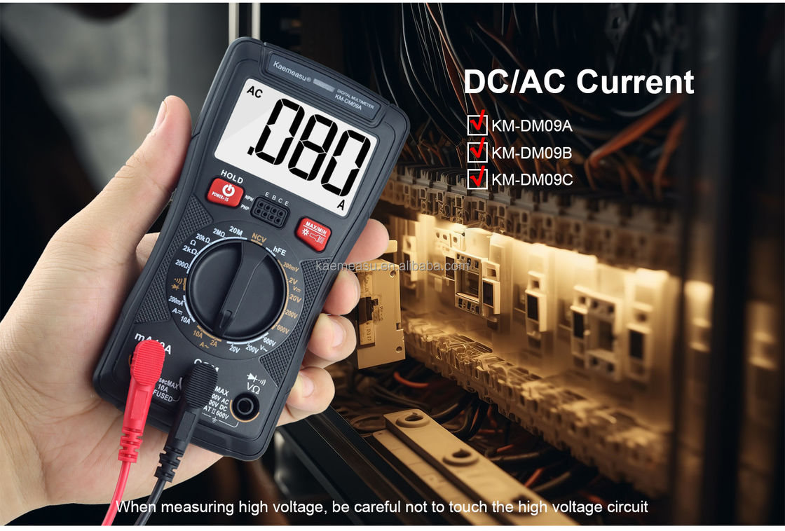 Multimètre de tension de courant personnaliser mesure professionnelle NCV sans contact Multimètre intelligent écran LCD Multimètres numériques