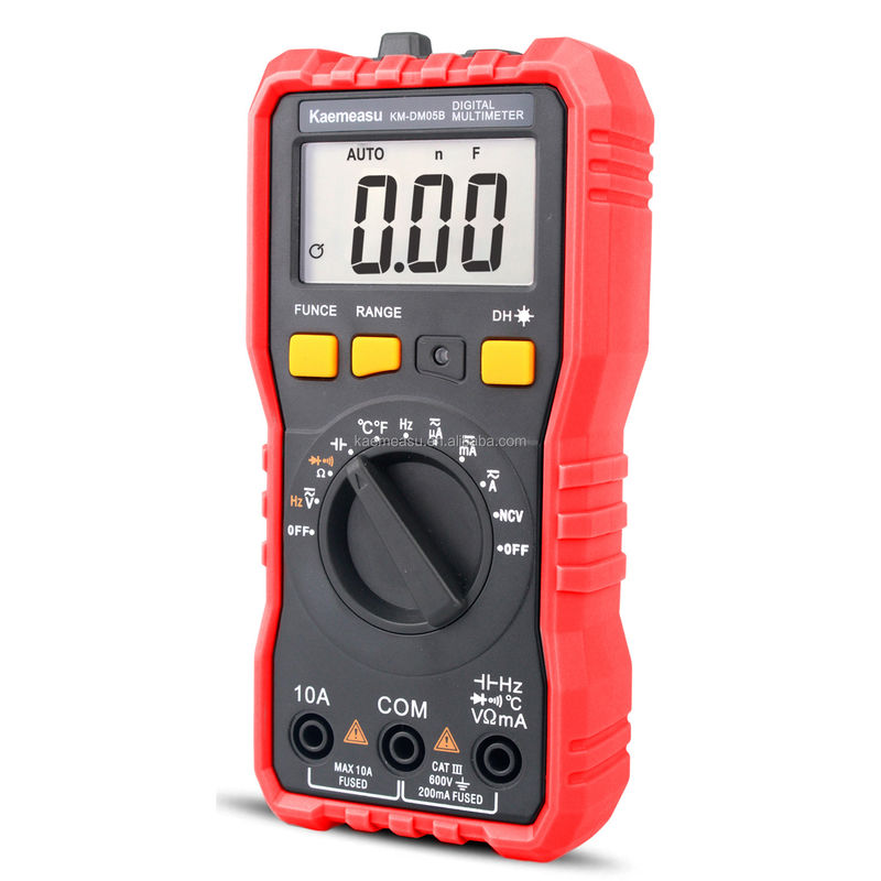 Mini Multimètre portable numérique électricien professionnel Dattery Testeur de résistance de tension