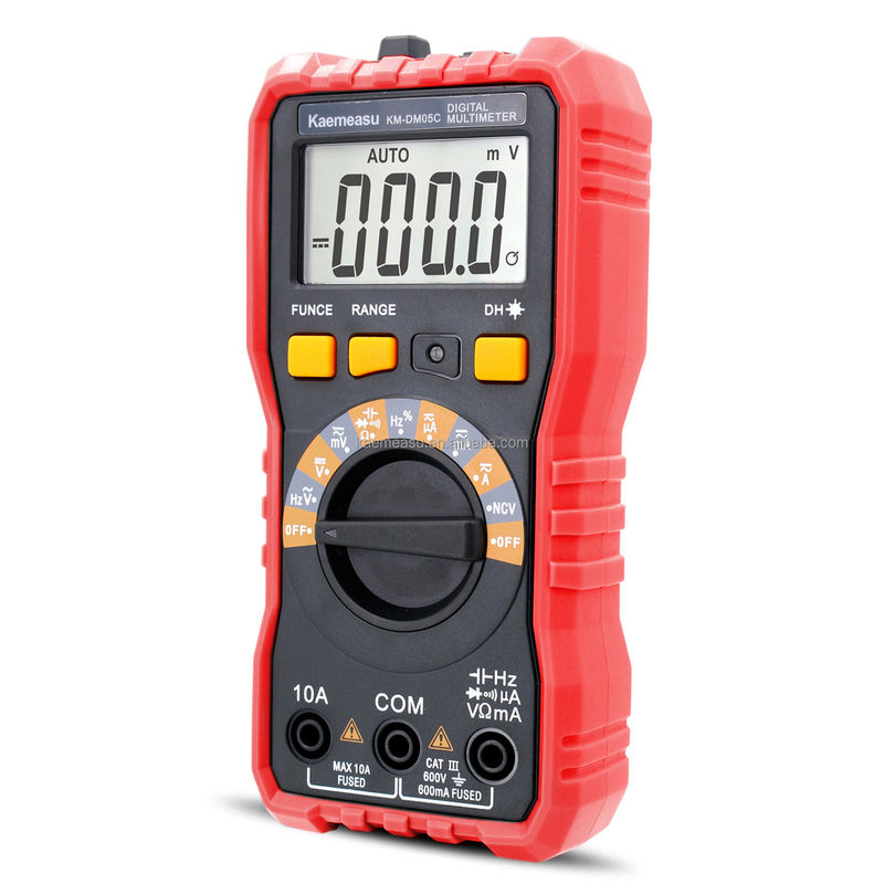 Mini Multimètre portable numérique électricien professionnel Dattery Testeur de résistance de tension