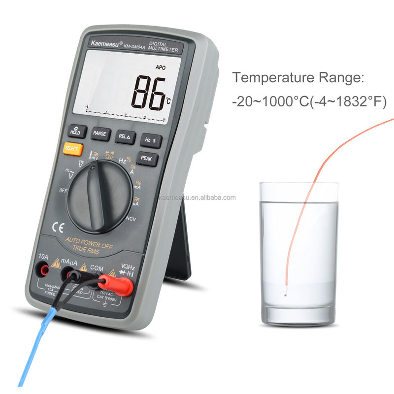 04A Clamp Meter AC DC Voltmètre numérique Diode Test de continuité Teste de tension Multimètre Multimètre numérique intelligent
