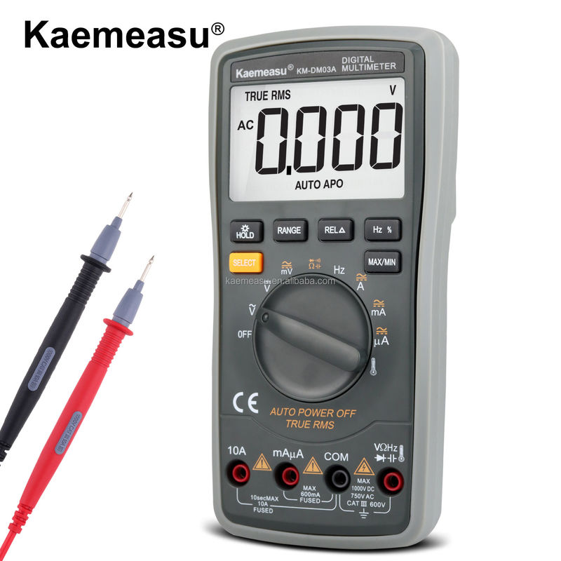 Multimètres numériques Automètre de tension 1000V Véritable RMS Diode LED Test Multimètre Multimètre intelligent