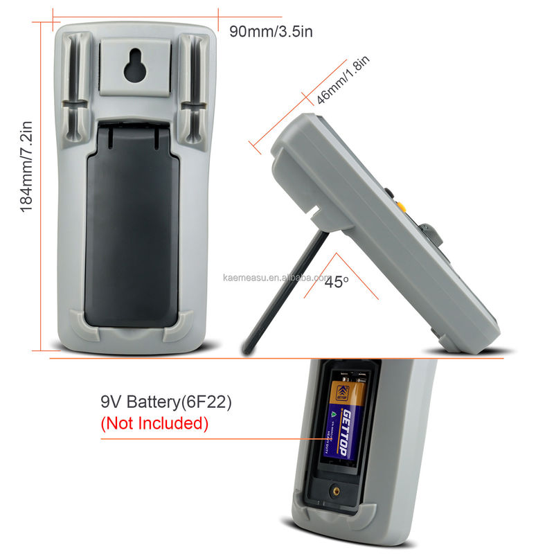 Électricien Multitesteur de portée automatique 6000 Comptes Multimètre analogique T-RMS Diode Test Continuité Buzzer Multimètres numériques