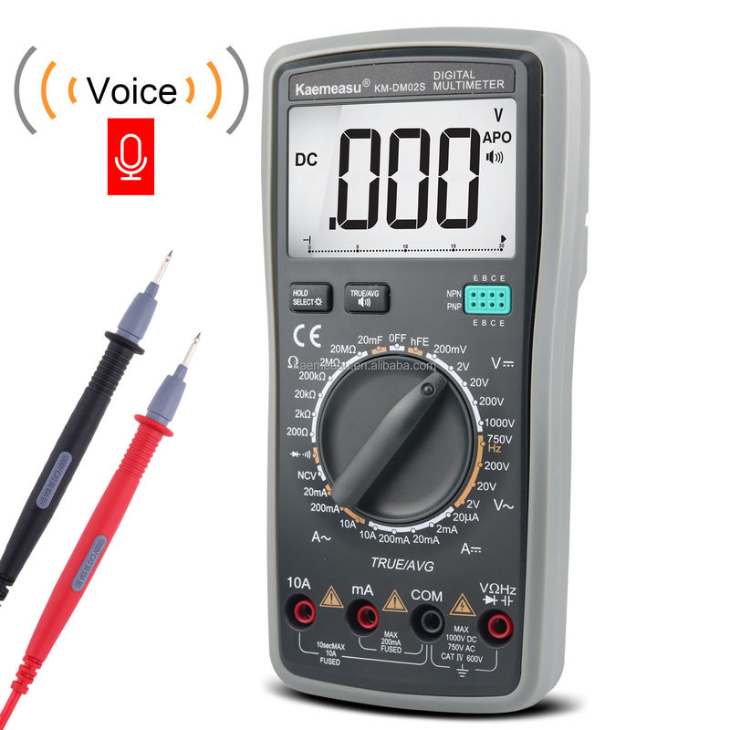 1000V compteurs de tension Multimètre électricien professionnel Dattery compteur de tension Testeur de résistance multimètre numérique intelligent