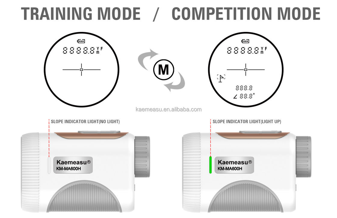 1200m OEM Golf Range Finder Pente portée Laser Distance Mètre Téléscope Golf Laser Télécompteurs