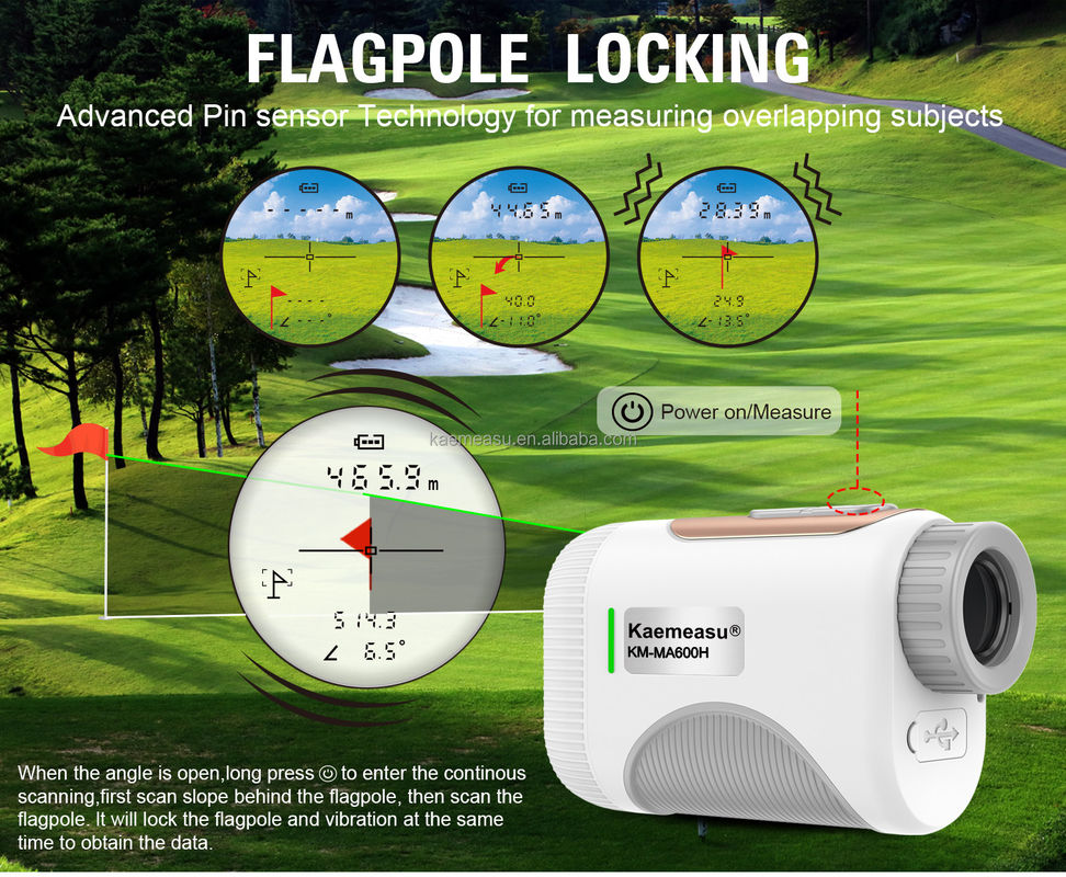 1000m Mini Golf Rangefinders Moniteur de lancement de golf Laser Distance Meter Téléscope d'entraînement Laser Rangefinder