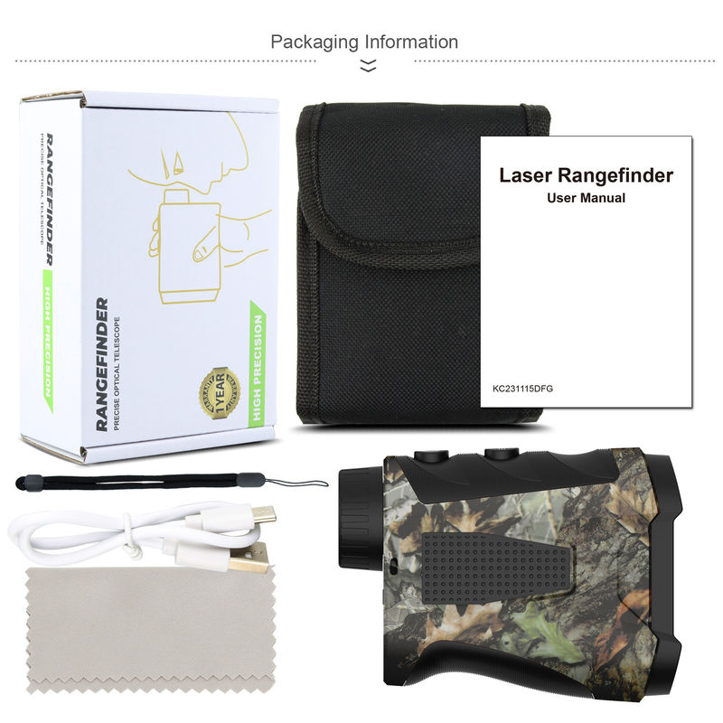 500 Yd Camouflage Télémètre numérique laser Télémètre à longue distance Golf magnétique Télémètre laser Téléscope de chasse