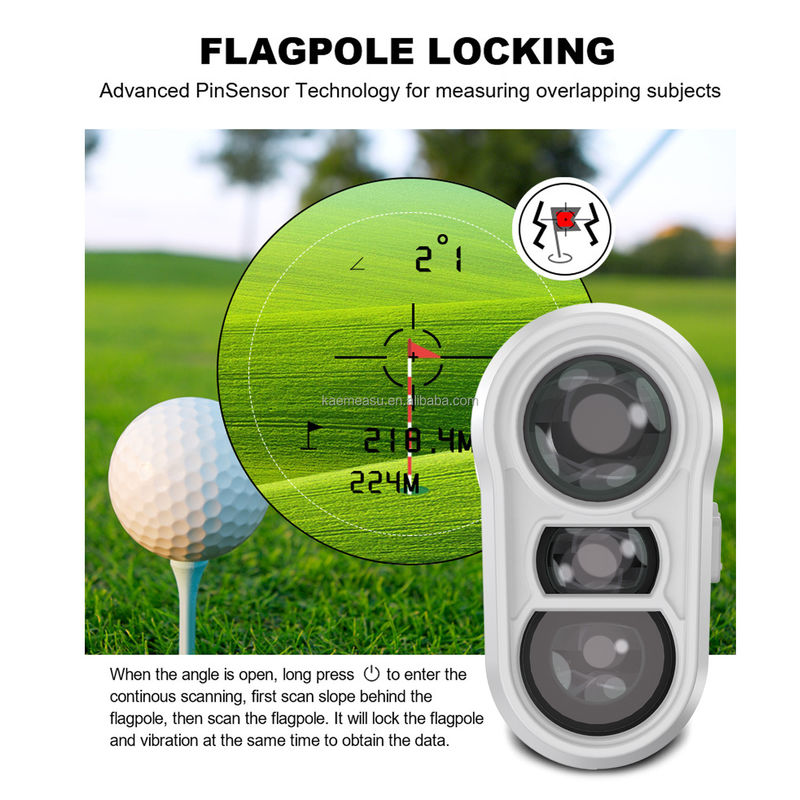 1000m Laser Rangefinder Commutateur de pente Drapeau étalon verrouillage Distance rechargeable Mètre de sport en plein air Laser Golf Téléscope de télémètre