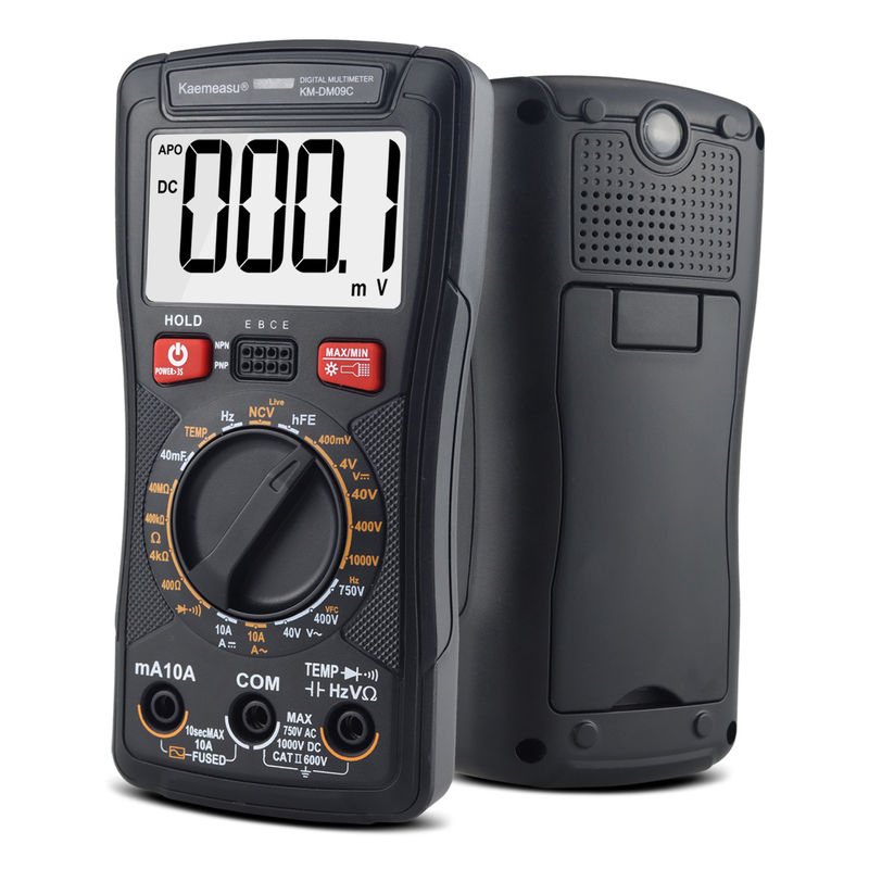 Mini-multimètre numérique multifonctionnel pour mesurer la résistance et la continuité 200mV-1000V 40-40mF
