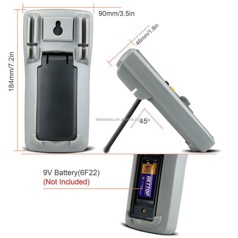 Testeur de tension CA multimètre intelligent pour mesurer la plage de capacité 20nF/200nF/2uF/20uF/200uF/2000uF et le courant CA max. 10A