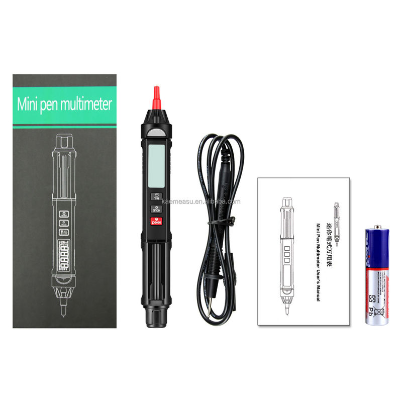 Multimètre numérique à styles populaires Mini Pen avec testeur de tension sans contact en direct / NCV / séquence