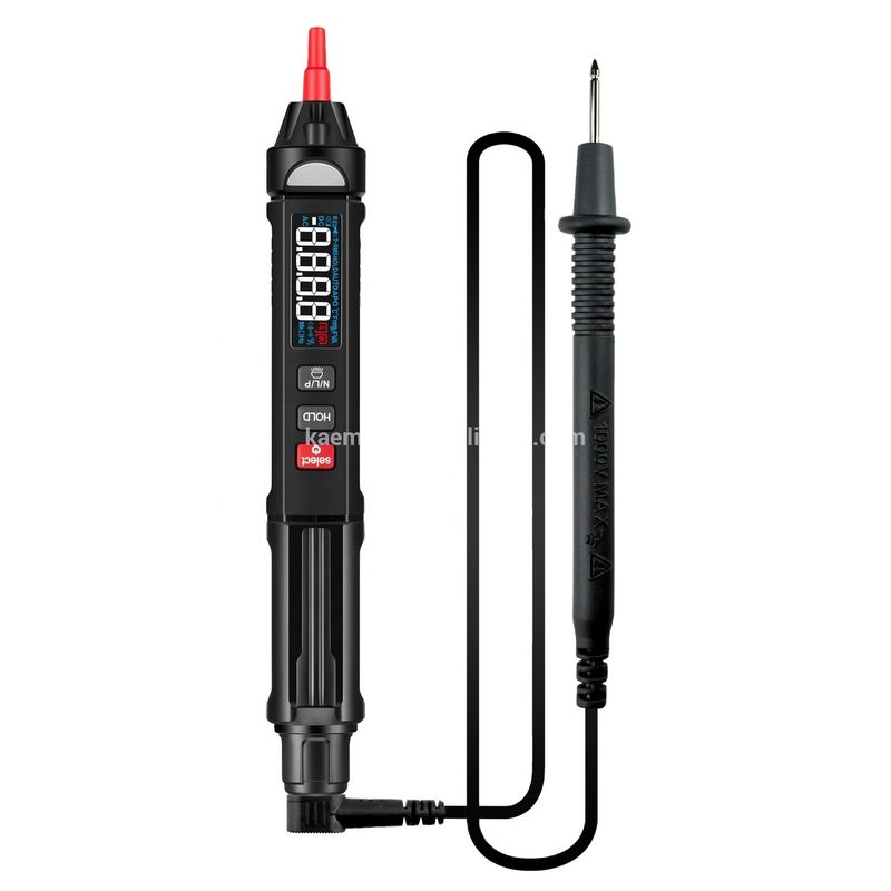 Kaemeasu Mini Pen Multimètre numérique NCV Séquence détection de tension sans contact Multimètre Testeur de stylo