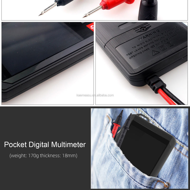 Affichage couleur Multimètre à écran tactile 6000 Compteur Multimètre professionnel numérique Multimètre intelligent