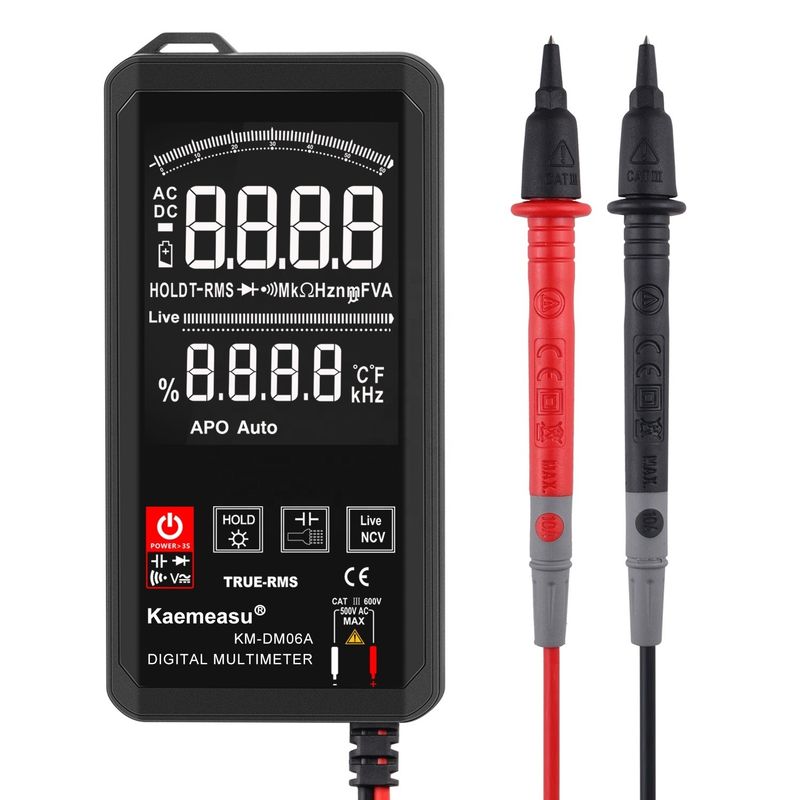Écran EBTN Multimètre numérique tactile 6000 Compteur Multimètre numérique Ncv Fonction neutre Fil en direct Test Multimètre numérique