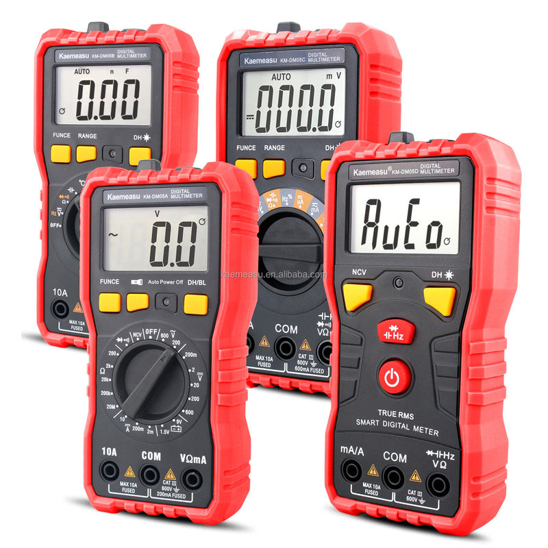 Multimètre numérique de poche multifonctionnel électricien compteur universel de haute précision CC/AC NCV True RMS Multimètre Tester