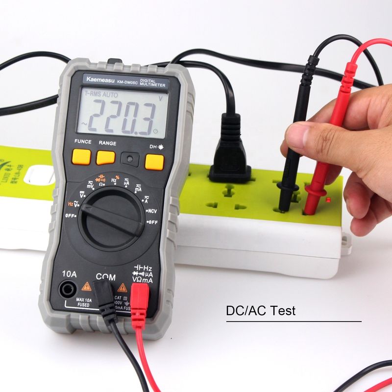 Multimètre numérique de poche multifonctionnel électricien compteur universel de haute précision CC/AC NCV True RMS Multimètre Tester