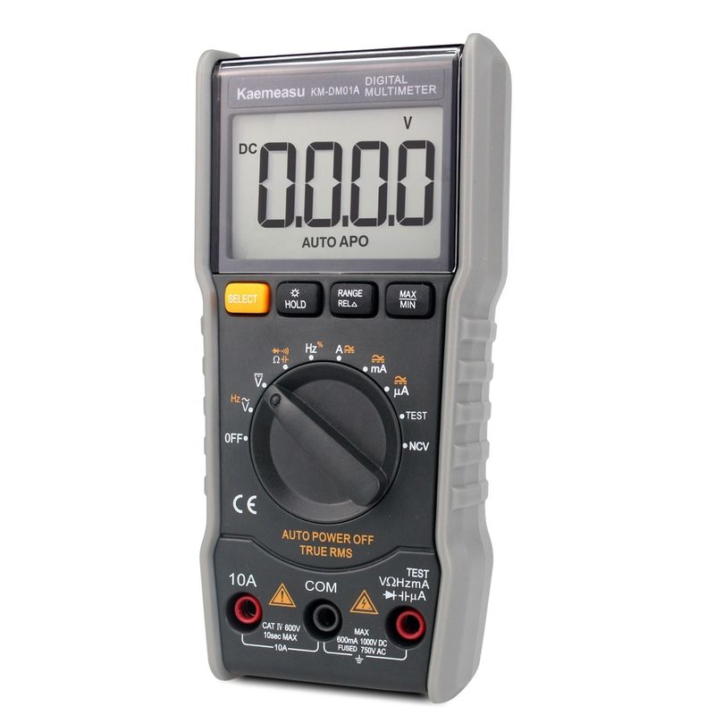 Mini portable NCV True RMS Fil en direct/fil nul Autonomie de mesure Multimètres numériques de poche