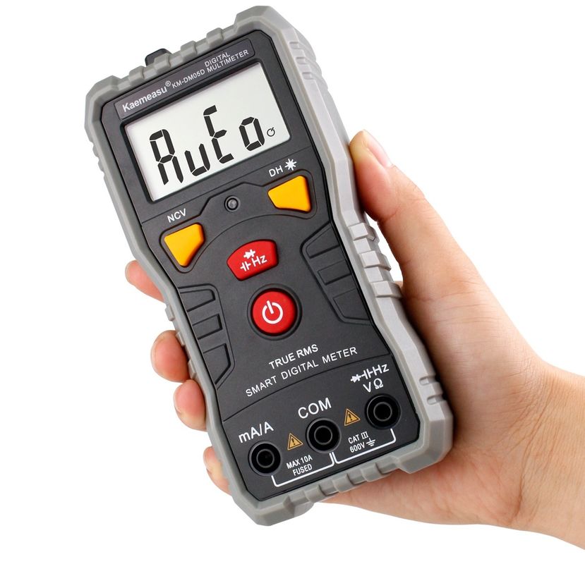 Multimètre numérique de poche DC/AC Multifonctionnel Capacités de haute précision Ncv Ohm Hz Testeur de portée automatique Multimètre numérique