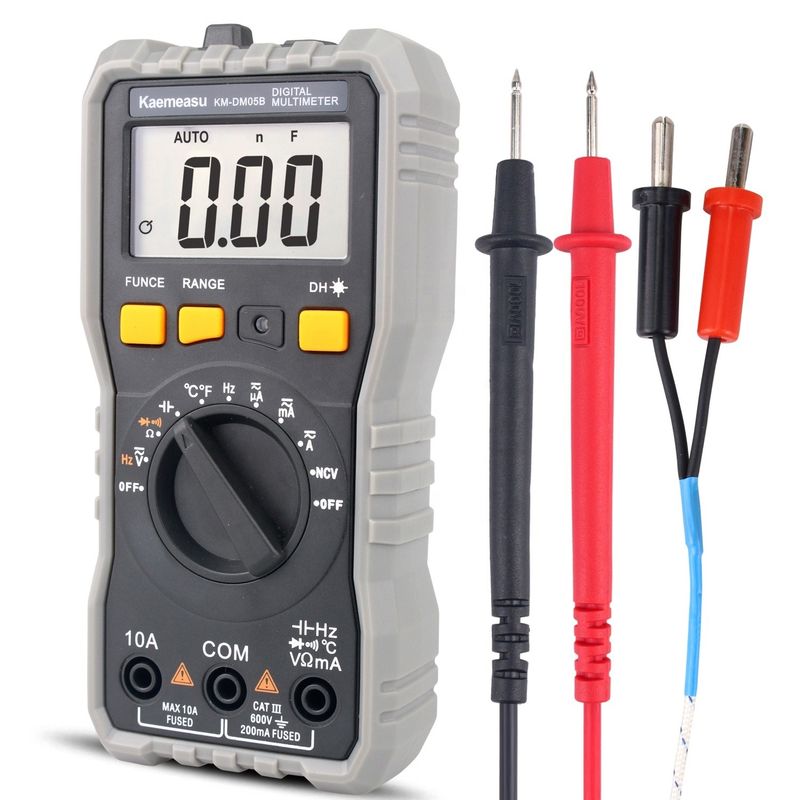 Auto Range affichage LCD électrique Multi Tester T-rms NCV banc de mesure de voiture multimètres numériques avec sonde