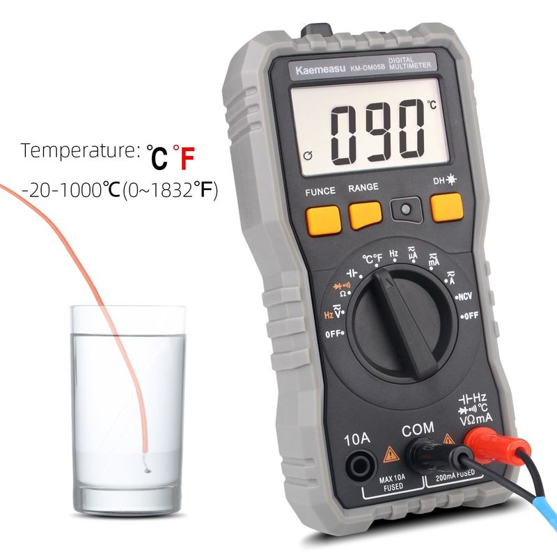 Auto Range affichage LCD électrique Multi Tester T-rms NCV banc de mesure de voiture multimètres numériques avec sonde