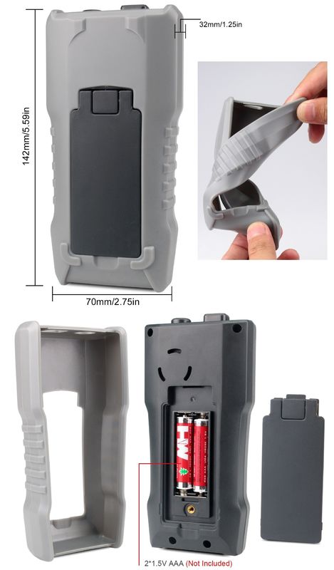 Équipement de laboratoire mini-multitesteur portable Testeur de résistance Testeur de batterie Instrument électrique Multimètres numériques